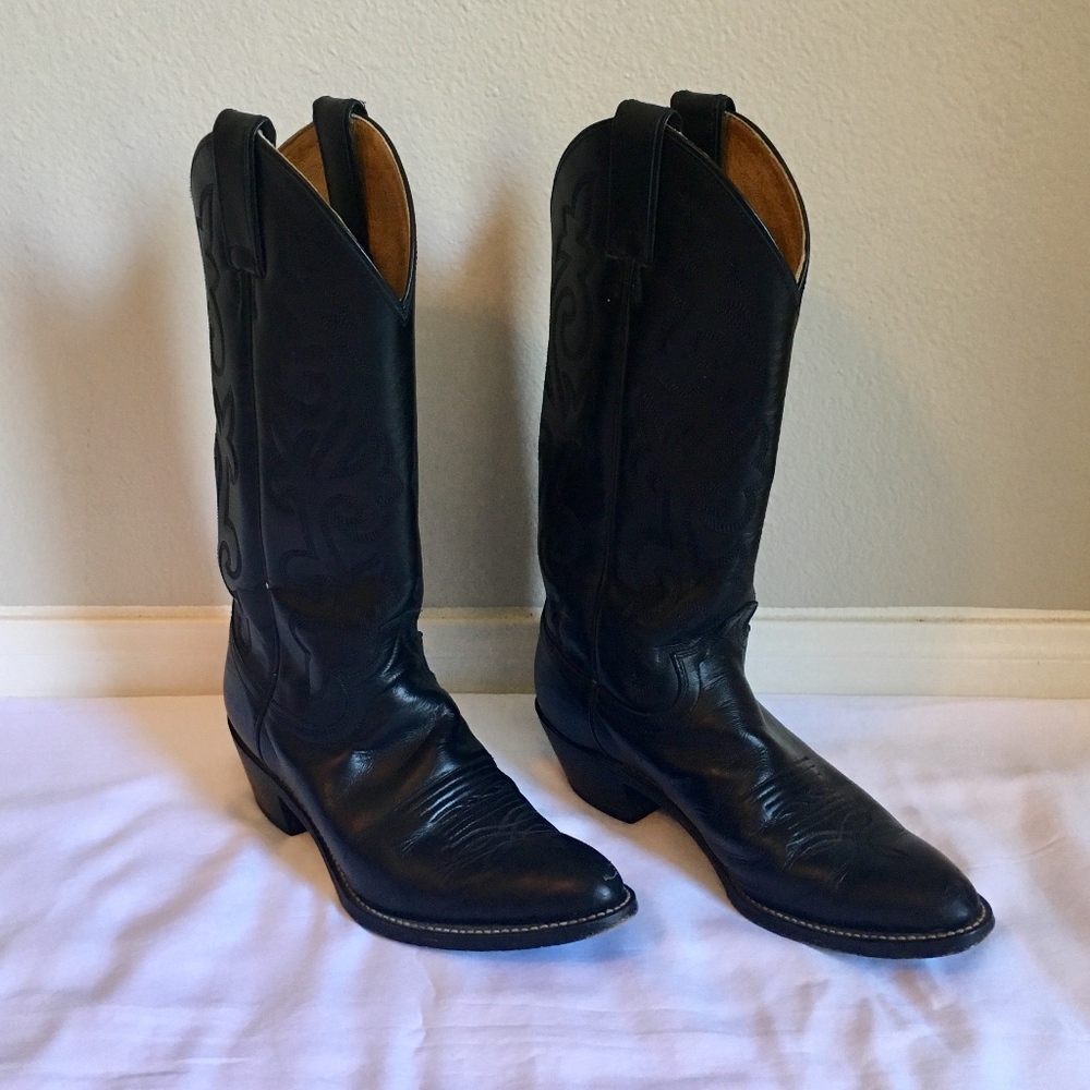 Classic Black Cowboy Boots